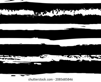 Trendy watercolor pattern with colored stripes painted with a brush. Trendy abstract seamless pattern. Sample of fashionable style. Abstract texture. Grunge background. Vector.
