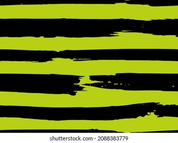 Trendy watercolor pattern with colored stripes painted with a brush. Trendy abstract seamless pattern. Sample of fashionable style. Abstract texture. Grunge background. Vector.