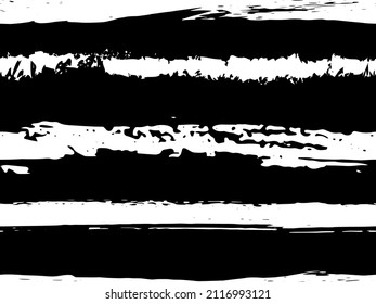 Trendy watercolor pattern with colored stripes painted with a brush. Trendy abstract seamless pattern. Sample of fashionable style. Abstract texture. Grunge background. Vector.