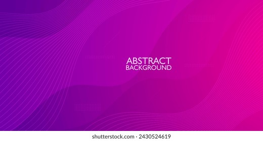 Trendy wavy lines abstract background with gradient dark purple  color on background. Eps10 vector