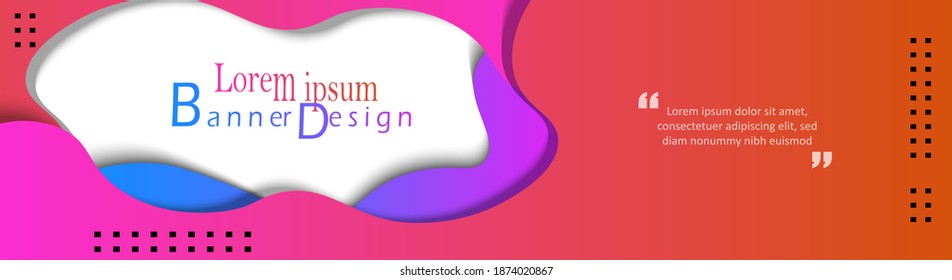 trendy web banner headliner with fluid and cool multicolor concept. fit for web promotion,ads,marketing,business, etc.