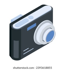 trendy Webinar Streaming Isometric Icon