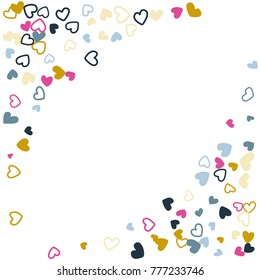 Flying Hearts Frame Image Border Background Stock Illustration ...