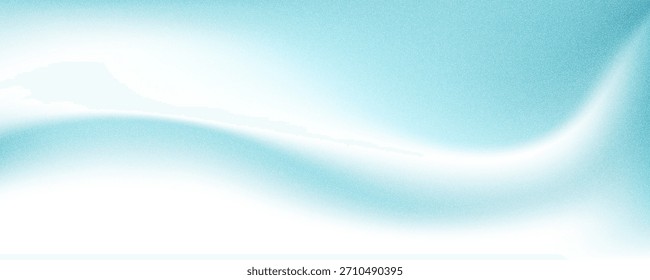 Trendy weißen und blauen Farbverlauf. Trüber Himmel, Hintergrund. Abstraktes unscharfes Texturrauschen. Strukturgradientenvorlage für körnige Filmeffekte. Vektorgrafik für Ihr Grafikdesign, Banner, Poster