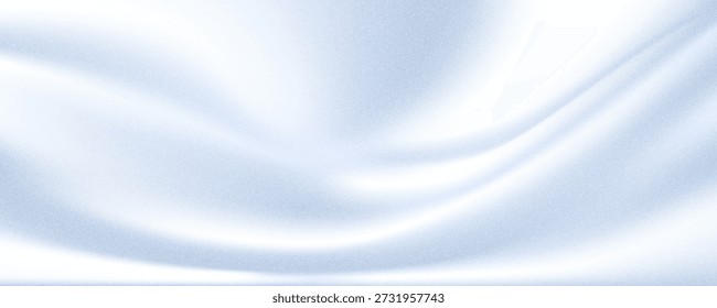 Gradiente ondulado blanco y azul de moda. Patrón líquido de remolino en color de 2026. Textura de efecto de película granulada. Ilustración vectorial para su Diseño gráfico, Anuncio, cartel
