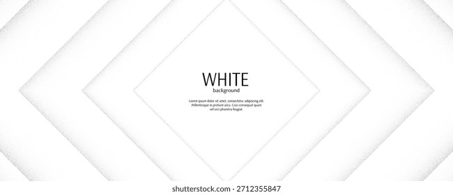 Fondo de ruido degradado blanco de moda con polvo de efecto granulado de desvanecimiento. Efecto de pulverización monocromo con partículas punteadas, brillo y polvo. Ilustración vectorial para su Diseño gráfico, Anuncio, cartel