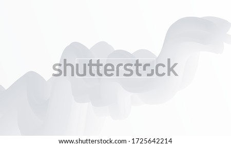 Trendy white and grey gradient. Fluid abstract background. Modern texture for layout, banner, poster, flyer, card, web design. Vector eps10.