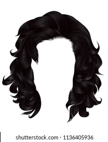  trendy woman long hairs black
brunette, colors .  beauty fashion . 
 realistic  graphic 3d