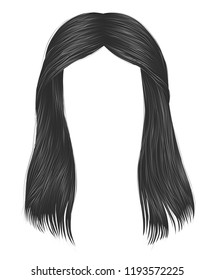  trendy woman long hairs gray colors .  beauty fashion . 
 realistic  graphic 3d