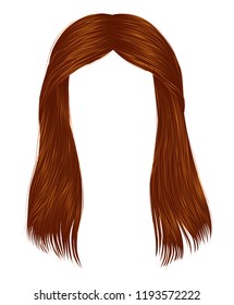 trendy woman long hairs red ginger colors .  beauty fashion . 
 realistic  graphic 3d
