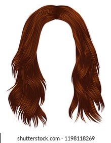 trendy woman long hairs red ginger colors. beauty fashion . 
realistic graphic 3d
