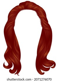  trendy woman long hairs red colors.beauty fashion . 
 realistic  graphic 3d
