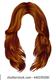  trendy woman long hairs red ginger colors .  beauty fashion . 
 realistic  graphic 3d
