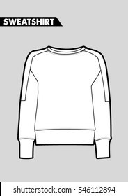 Trendy women sweatshirt design in vector.
