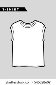 Trendy women t shirt,cad design in vector.