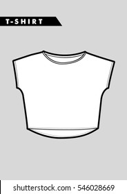 Trendy women t shirt,cad design in vector.