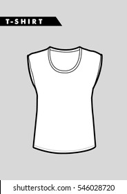 Trendy women t shirt,cad design in vector.