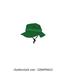 trendy women's hat logo vector template