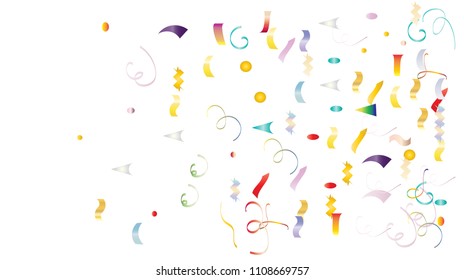 Trendy Xmas Party Tinsel Vector Foil Confetti Bang Foil Frame Particles Explosion, Blast, Burst, New Year, Christmas, Birthday Celebration. Winter Holidays Yellow Green Gradient Tinsel Confetti