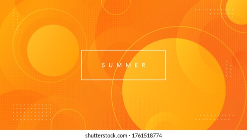 Trendy yellow geometric background. Abstract summer backdrop vector design.