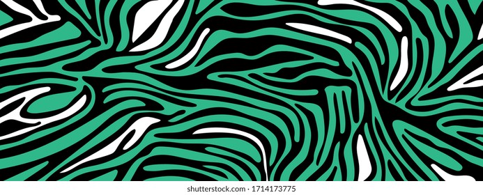 Trendy zebra skin pattern background vector. Animal fur, vector background for Fabric design, wrapping paper, textile and wallpaper.