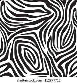 Trendy zebra stripes seamless pattern.