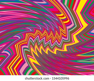 Trendy zigzag, great design for any purposes. Vector card design. Graphic vector. Zigzag pattern background. Trendy stripes pattern. Geometry curve lines pattern. Backdrop dynamic lines. Vintage style