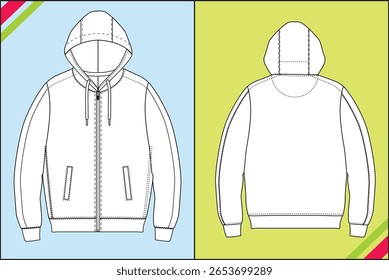 CAPUZ ZIP MODERNO TEE SÓLIDO
