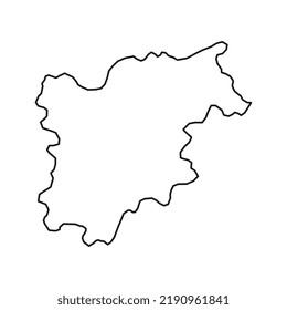 Trentino Alto Adige Map. Region of Italy. Vector illustration.