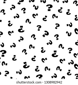 Trenty question mark background black sign on white vector