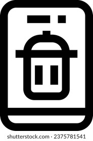 tresh vector design icon for download. Eps