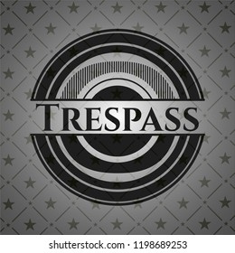 Trespass dark icon or emblem