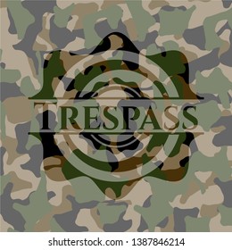 Trespass On Camouflaged Texture Vector Illustration Stock Vector ...