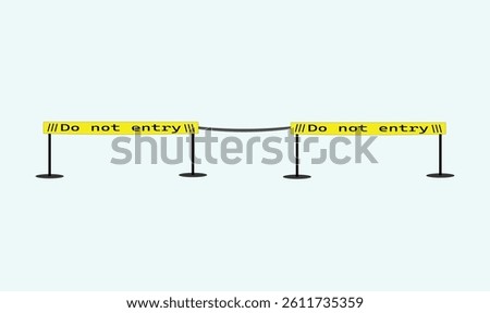 Trespassing Tape vector design for use.