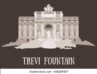 Trevi Fountain in Rome, Italy