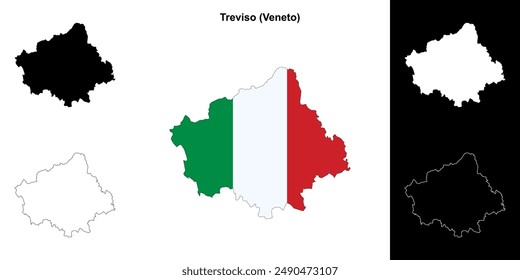 Übersichtskarte der Provinz Treviso