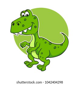 T-rex cartoon character vector