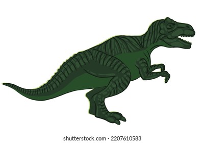 T-Rex. Dinosaurier. Illustration im Retrostil im Vintage-Stil.