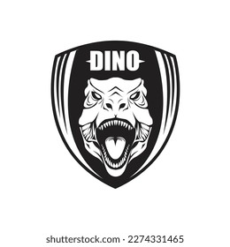 T-rex-Dinosaurier-Logo - einfaches Konzept