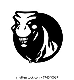 T-rex Dinosaur Logo Vector Mascot Jurassic Wild Animal Lizard Tattoo