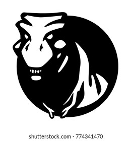T-rex Dinosaur Logo Vector Mascot Jurassic Wild Animal Lizard Tattoo