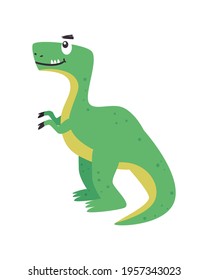 Trex Dinosaur On White Background Stock Vector (Royalty Free ...