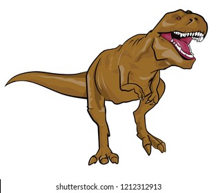 T-rex dinosaur vector