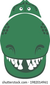 t-rex dinosaurs head vector image