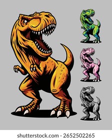 T-REX Dinosaurus tyrannosaurus vetorial art 