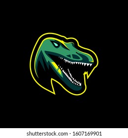 Trex esport gaming mascot logo vector