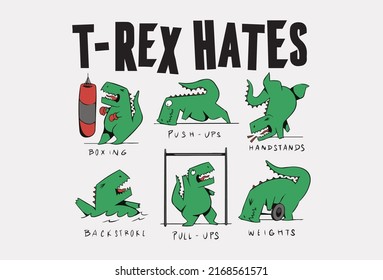 T-rex hates everything around Vector pack