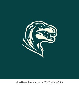 Ilustração do vetor do logotipo da cabeça T-Rex