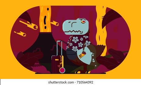 t-rex illustration