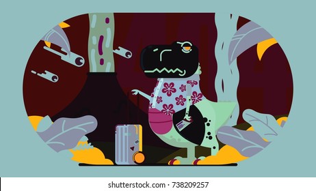 t-rex illustration